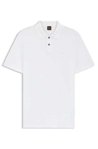 Polo en maille de coton - Boss - Modalova