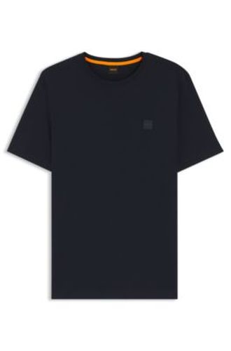 T-shirt en jersey de coton avec patch logo - Boss - Modalova