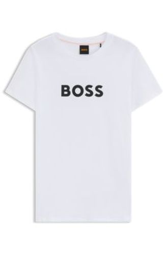 T-shirt en jersey de coton à logo contrastant - Boss - Modalova