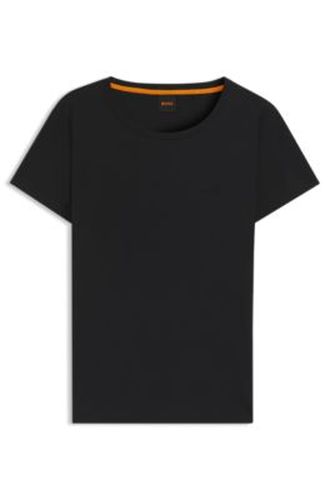 T-shirt Slim en coton avec logo - Boss - Modalova