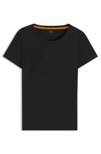 T-shirt Slim en coton avec logo - Boss - Modalova