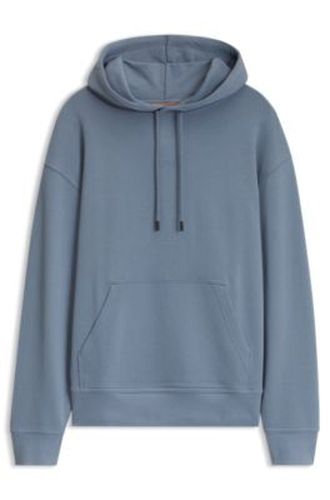 Sweat à capuche en molleton de coton avec logo imprimé - Boss - Modalova