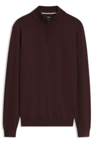 Pull en coton à col zippé - Boss - Modalova
