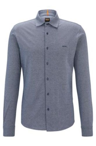 Chemise Slim en jersey de coton chiné - Boss - Modalova