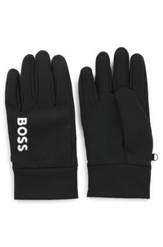 Gants de course adaptés aux écrans tactiles avec logos imprimés - Boss - Modalova