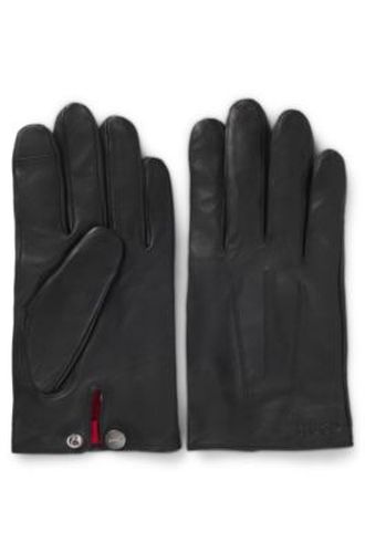 Gants en cuir avec doigts adaptés aux écrans tactiles - HUGO - Modalova