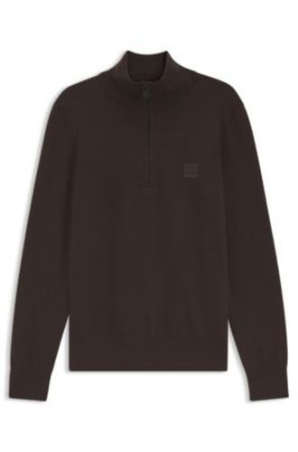 Pull en coton et cachemire à col camionneur - Boss - Modalova