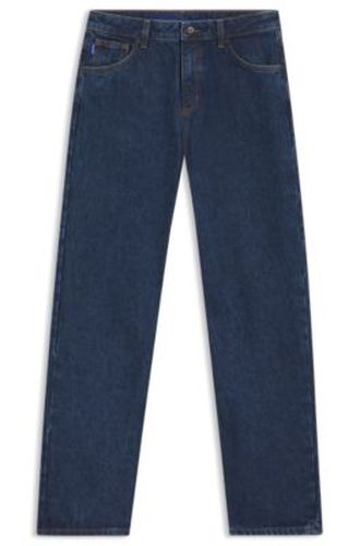 Jean Relaxed en denim bleu délavé - HUGO - Modalova