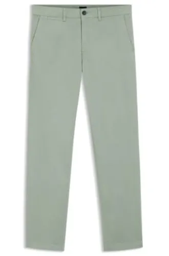 Pantalon Regular en satin de coton stretch - Boss - Modalova