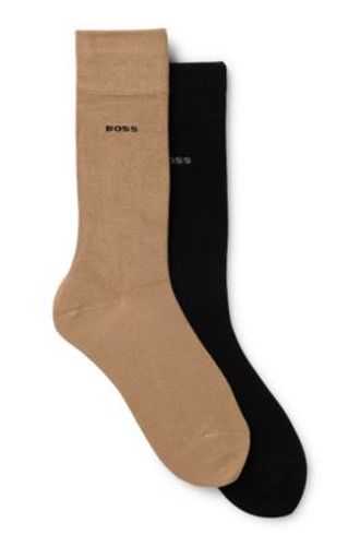 Lot de deux paires de chaussettes de longueur régulière en mélange de bambou - Boss - Modalova