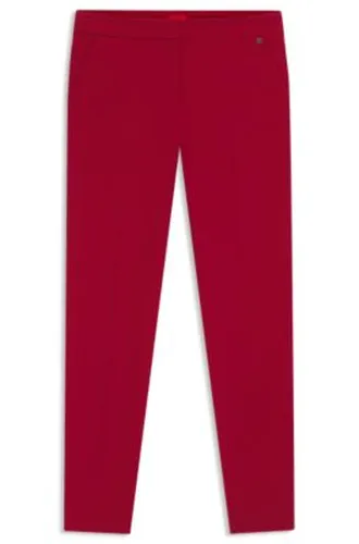 Pantalon Slim en tissu stretch avec rivet logoté - HUGO - Modalova
