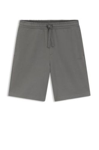 Short en molleton de coton avec logo imprimé - HUGO - Modalova