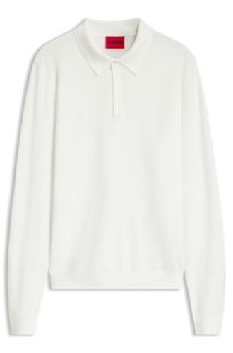 Polo Slim en maille - HUGO - Modalova
