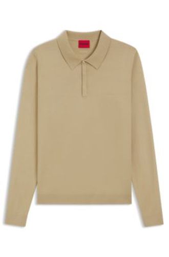 Polo Slim en maille - HUGO - Modalova