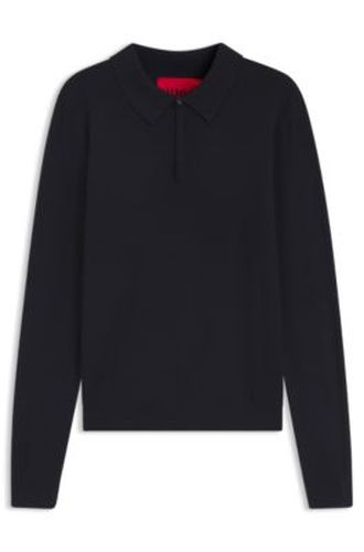 Polo Slim en maille - HUGO - Modalova