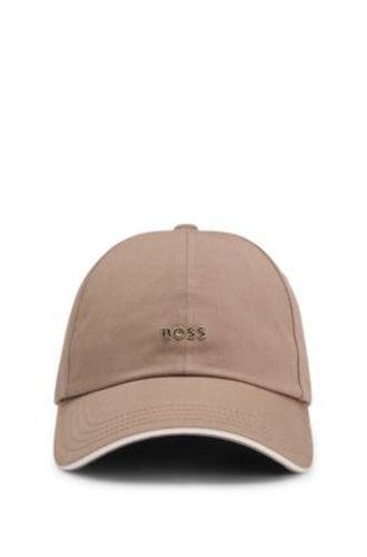 Casquette en twill de coton avec logo en métal - Boss - Modalova