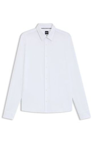 Chemise Slim en tissu stretch performant structuré - Boss - Modalova