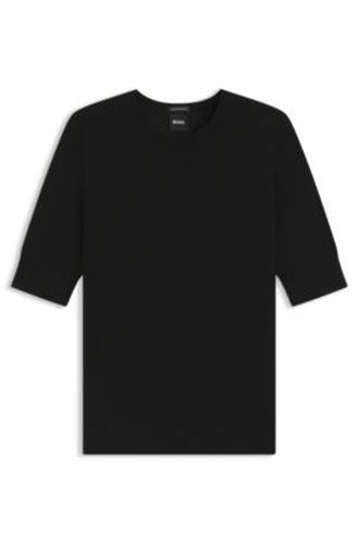 T-shirt en laine mérinos - Boss - Modalova