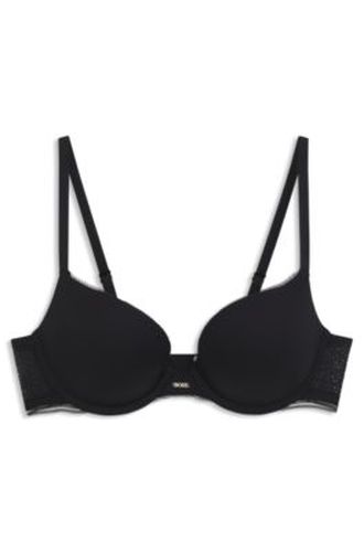 Soutien-gorge push-up avec finitions en dentelle - Boss - Modalova