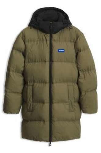 Manteau long matelassé avec finition déperlante - HUGO - Modalova