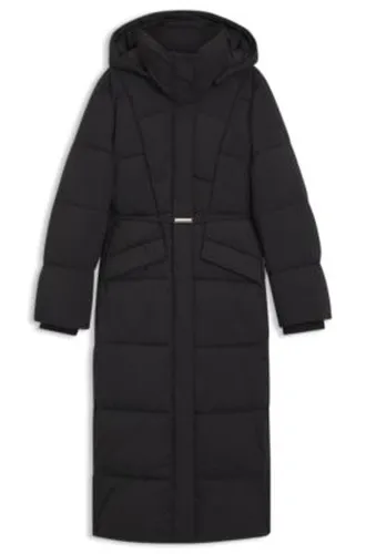 Manteau long matelassé avec ceinture métallique - Boss - Modalova