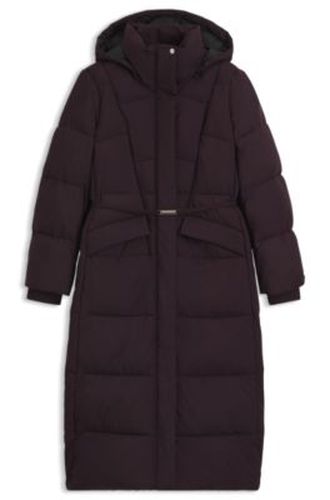 Manteau long matelassé avec ceinture métallique - Boss - Modalova