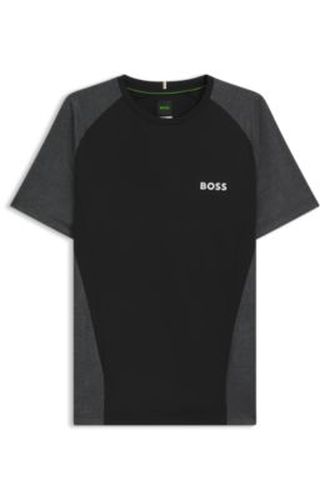 T-shirt Slim en jersey mesh avec empiècements contrastants - Boss - Modalova