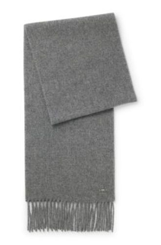 Écharpe en cachemire avec plaque logo métallique - Boss - Modalova