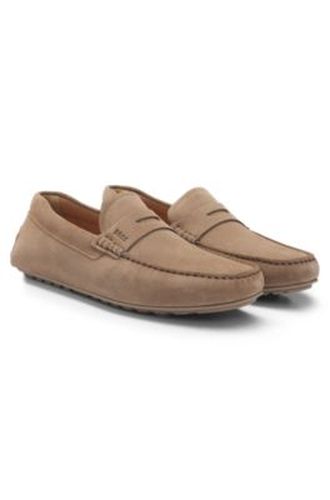 Mocassins en cuir suédé avec finition Penny - Boss - Modalova