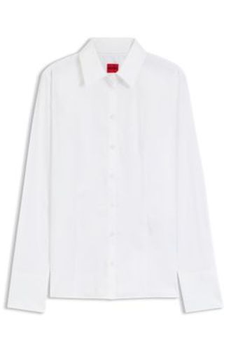 Chemisier Slim en coton mélangé - HUGO - Modalova