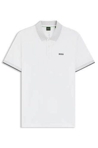 Polo Paddy en coton stretch avec gestion de l’humidité - Boss - Modalova
