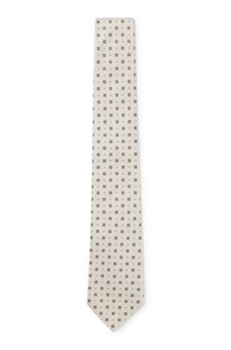 Cravate en soie à motif jacquard - Boss - Modalova