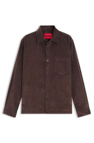 Chemise Oversize en velours côtelé de coton - HUGO - Modalova