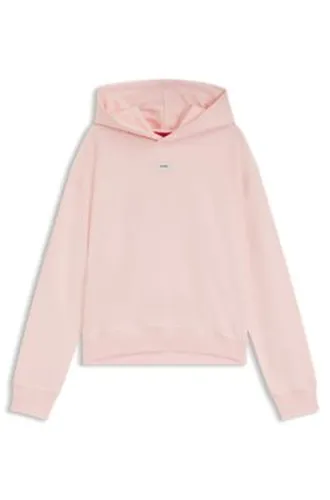 Sweat à capuche avec étiquette logo - HUGO - Modalova
