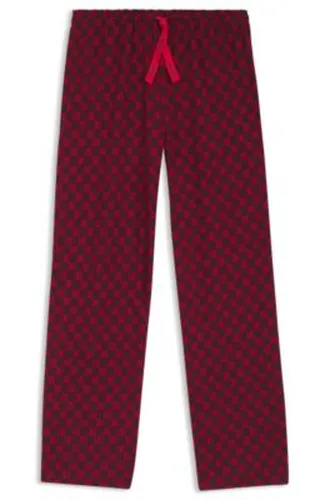 Bas de pyjama imprimé en modal stretch et en coton - HUGO - Modalova