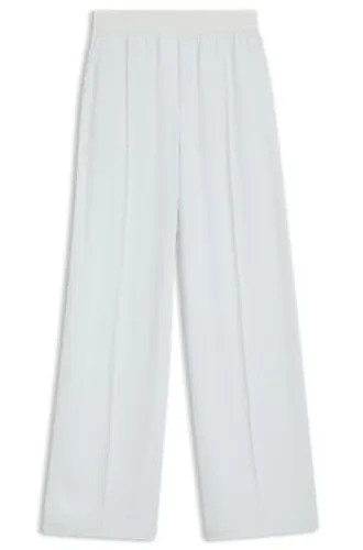 Pantalon coupe décontractée en crêpe fluide - Boss - Modalova