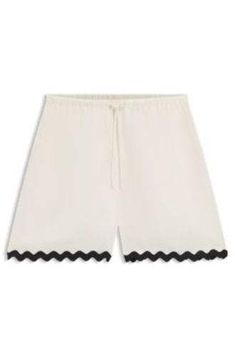 Short coupe décontractée avec ruban en zigzag - HUGO - Modalova