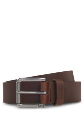 Ceinture en cuir avec logo gravé - Boss - Modalova