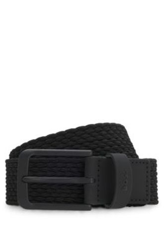 Ceinture tissée avec finitions en cuir - Boss - Modalova