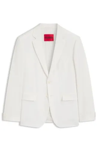 Blazer Extra Slim Fit en seersucker de coton stretch - HUGO - Modalova