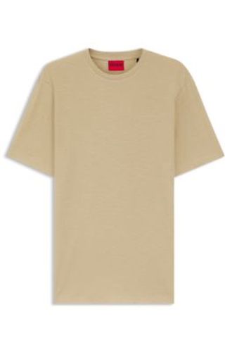 T-shirt Slim Fit en interlock flammé - HUGO - Modalova
