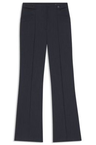 Pantalon Bootcut Regular en laine vierge à motif - Boss - Modalova