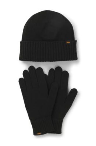 Coffret cadeau bonnet et gants en maille - Boss - Modalova