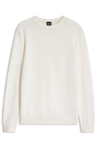 Pull en laine vierge mélangée aux différentes structures - Boss - Modalova