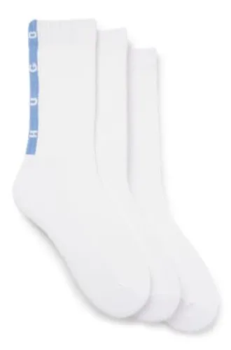 Lot de trois paires de chaussettes courtes - HUGO - Modalova