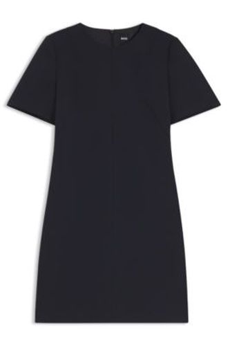 Robe à manches courtes en crêpe japonais - Boss - Modalova