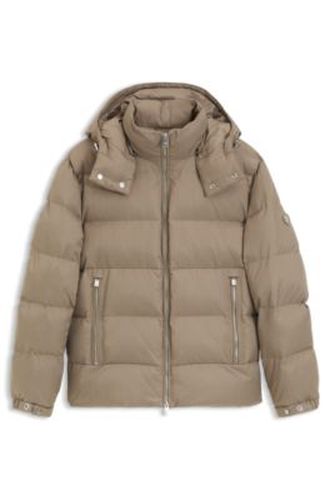 Veste matelassée déperlante avec jacquard à micro-monogrammes - Boss - Modalova