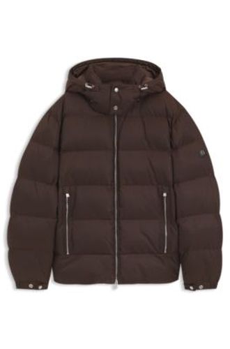 Veste matelassée déperlante avec jacquard à micro-monogrammes - Boss - Modalova