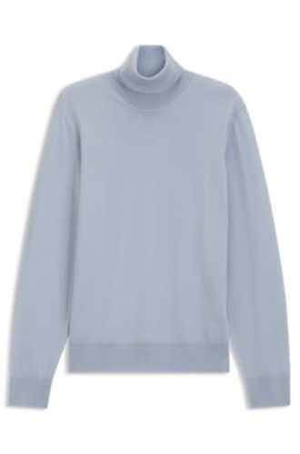 Pull en laine mérinos extra fine avec col cheminée - Boss - Modalova