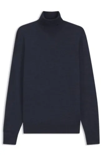 Pull en laine mérinos extra fine avec col cheminée - Boss - Modalova